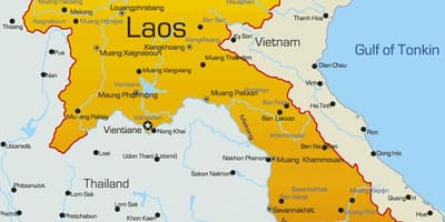 Kort af sepon laos